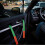 2Pcs Green Car Emergency Door Pull Strap Set,  Visibility Easy Access Escape Rope with Durable Handle 2