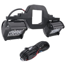 60W 4 Inch 6 LED Work Light Bar with Towing Hitch Mount Brackets for Truck Trailer SUV Pickup Offroad LED Pod Lights A