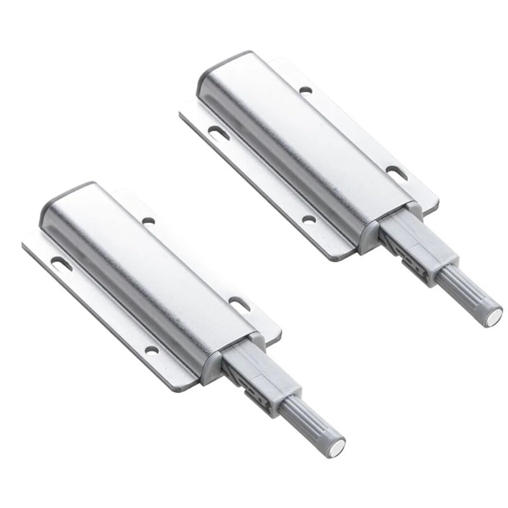 2Pcs Aluminum Alloy Push To Open Cabinet Latch 89X36mm Compact Design For Secure Closure 9330225183747