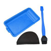 3 Pack Wood Glue Applicator Kit, Silicone Glue Spreader Brush with Tray, Precise Control for Woodworking and Crafts