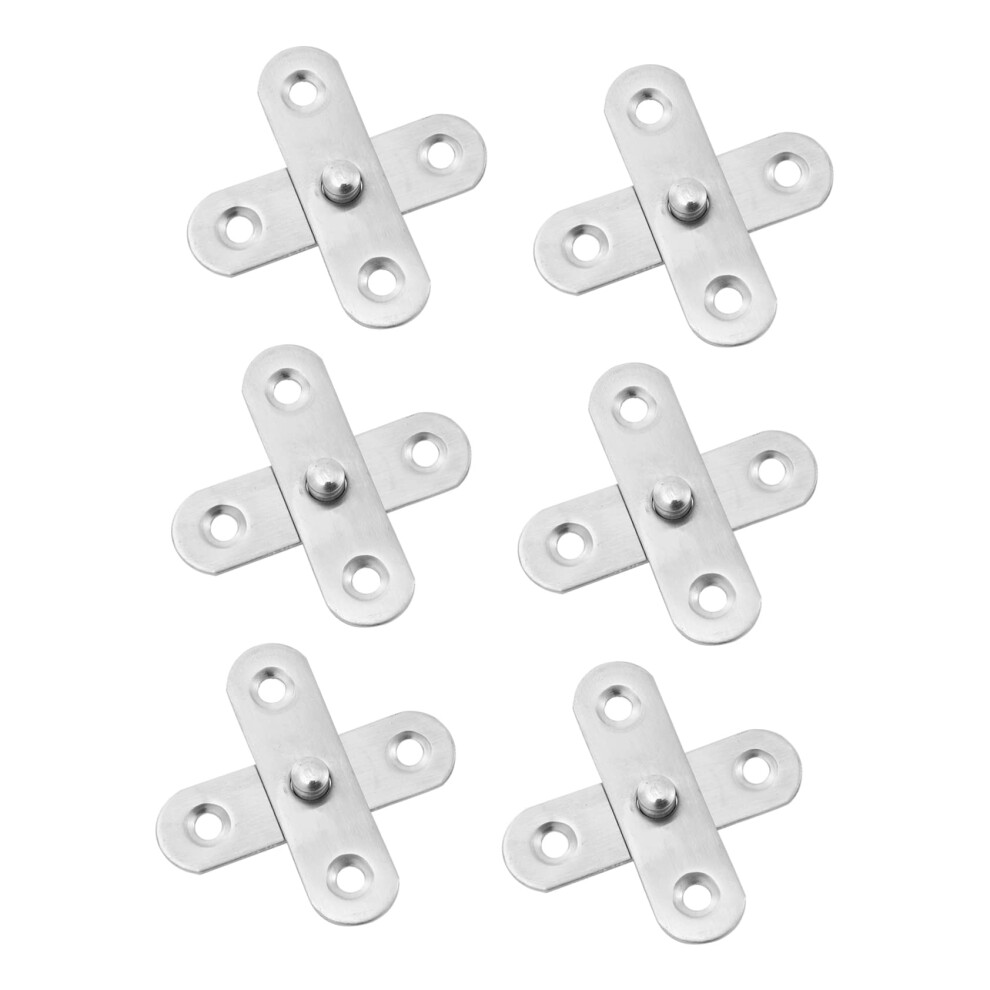 6Pcs Stainless Steel Hidden Hinge Set Adjustable Concealed Pivot For Doors And Windows 9073542862178