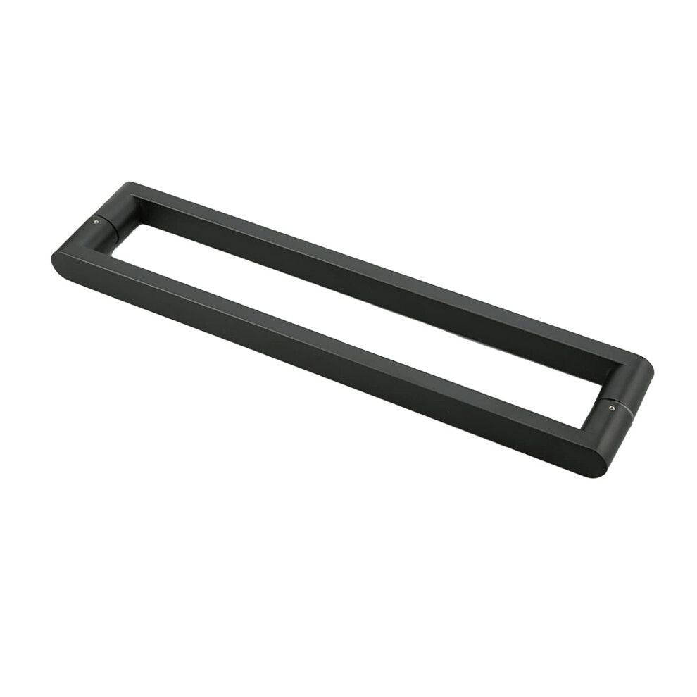 Black 304 Stainless Steel Shower Door Pull Handle 300Mm For Bathroom Glass Door, Rustproof And Easy Installation 9073542862208