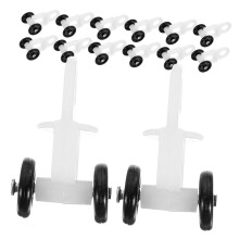 50pcs Smooth Silent Curtain Track Rollers and Gliders for Windows Offices Bedrooms