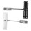 2pcs Automatic Door Closer Adjustable Spring Self Closing Hinge for Home and Gate Durable Alloy Black and White 1