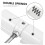 2pcs Automatic Door Closer Adjustable Spring Self Closing Hinge for Home and Gate Durable Alloy Black and White 4
