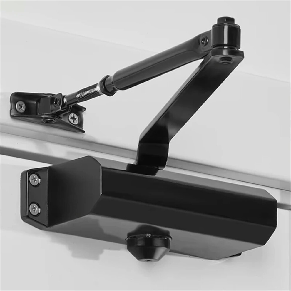 Automatic Hydraulic Door Closer 25Â80Kg Adjustable Speed Soft Close Aluminum Alloy For Home And Office 9351714538084