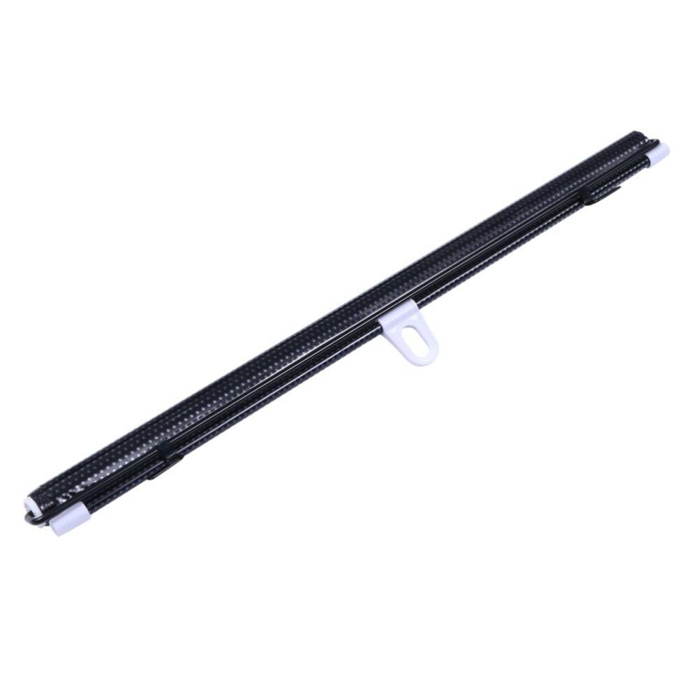 2 Set Retractable Car Window Sun Shade Curtain For Privacy And Heat Glare Reduction Black 9073542862499