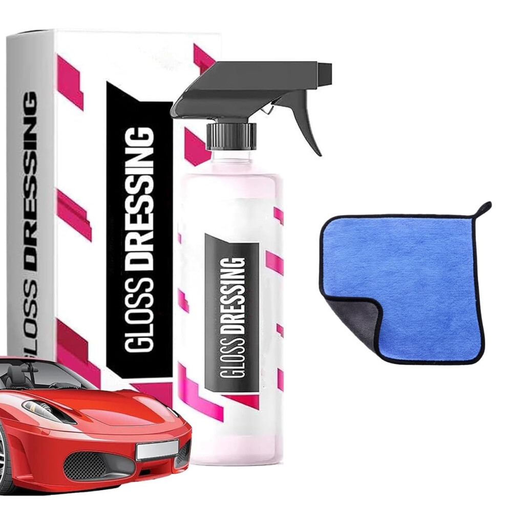 Car Plastic Restorer And Tire Trim Dressing Spray, Restores Faded Plastics With Uv Protection, 8Oz 9073542862567