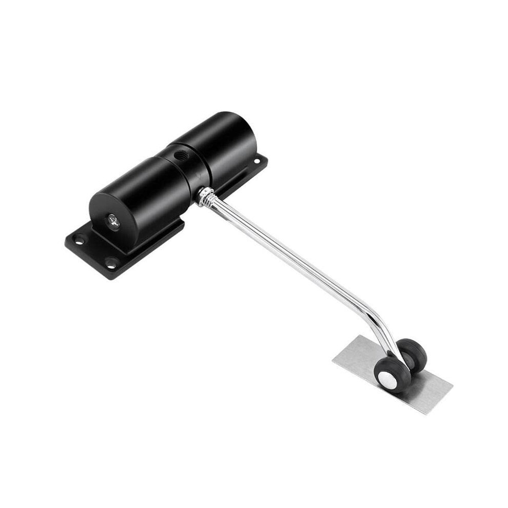 Automatic Hydraulic Door Closer, Adjustable Speed Silent Soft Closing, Heavy Duty Steel For Wooden And Fire Doors (Black) 9351714805131