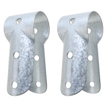2PCS 32mm Aluminum Pipe Clamp Connector T Shaped Fence Panel Clamp for Greenhouse Handrail Secure Fit