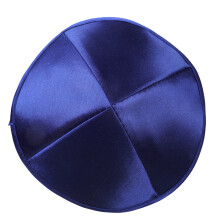 Chapeau juif en tissu Polyester de forme ronde, pour-bleu roi