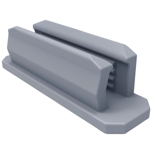 Wall Mount Silicone Pen Clip Holder Adhesive Silicone-Grey
