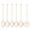 Pack of 6 Efficient Meshes Scoops with Hook Nonslip-brass 1