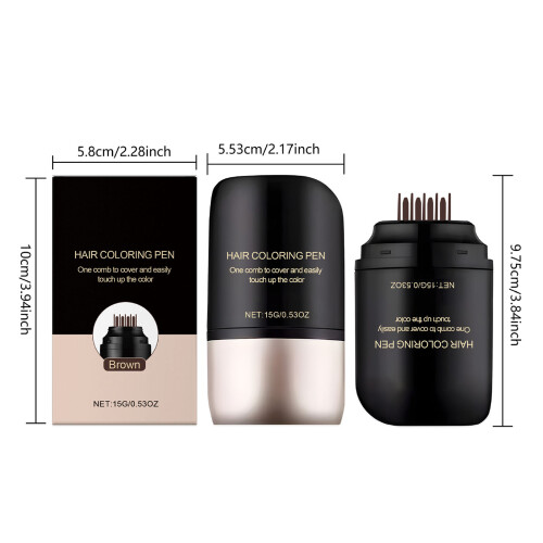 Hair Color Pen Quick Application Root Coverage Hair Touch Up Pen 2
