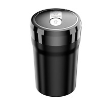 Portable Car Ashtray for Volvo S60 S90 XC90 with OdorReducing Lid and Compact Cupholder Fit, Black
