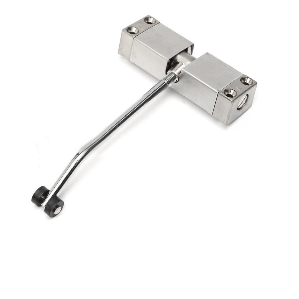 Automatic Door Closer Stainless Steel Adjustable Hydraulic Door Closer With Smooth Quiet Closing Silver 9330225225683