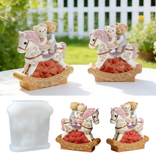 Flexible Silicone Mold With Bear Shape Suitable For Various 1