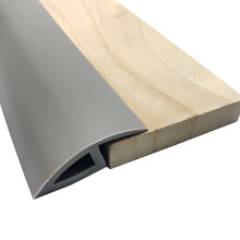 Self Adhesive Floor Transition Strip for Carpet Edge and Door Threshold, Low Profile PVC Trim, Grey 100cm