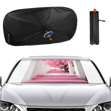 Car Windshield Sun Shade Umbrella 2024 Upgraded UV Heat Reflection Foldable Sunshade for Sedan SUV Truck