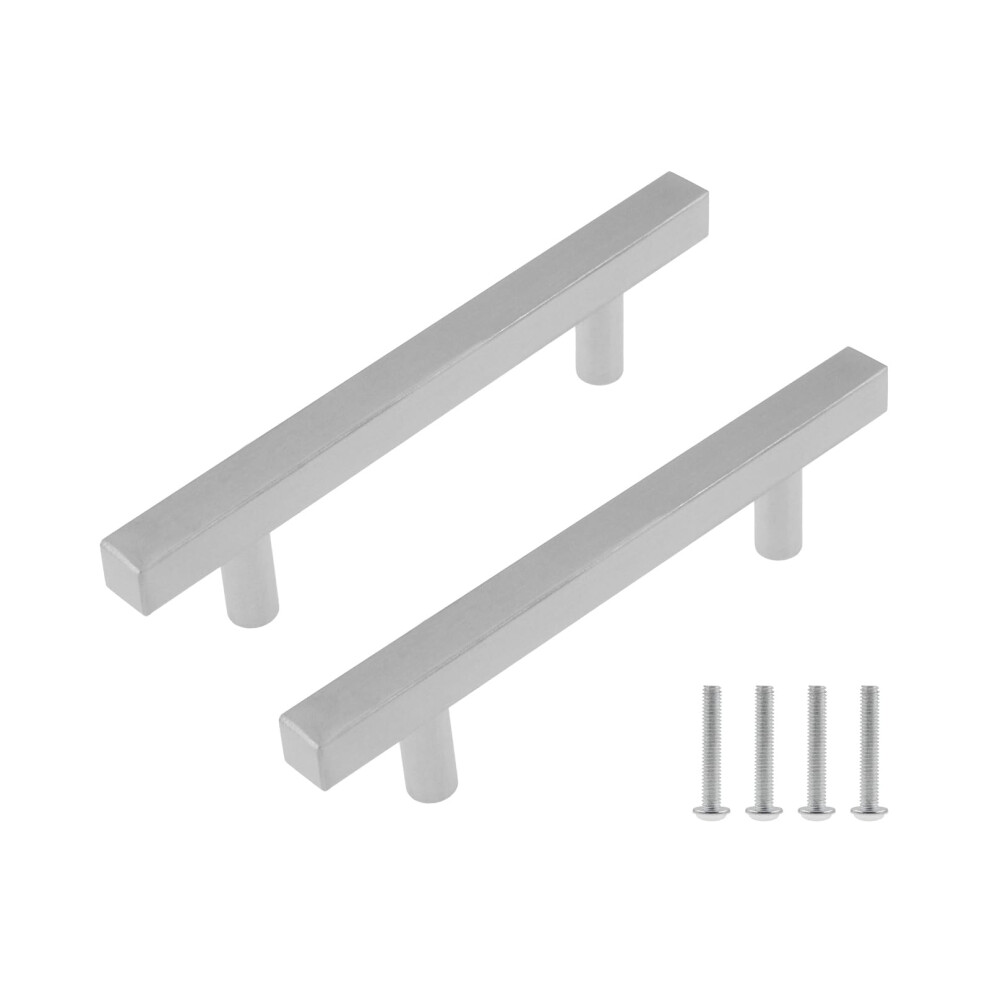 Stainless Steel Cabinet Handles, CorrosionâResistant Drawer Pulls For Kitchen, Wardrobe, Bathroom Cupboard, Silver 6 Pack 9771547717379