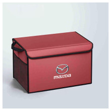 Foldable Leather Car Trunk Organizer with Lid for Mazda 6 20062017, Waterproof MultiCompartment Storage Box