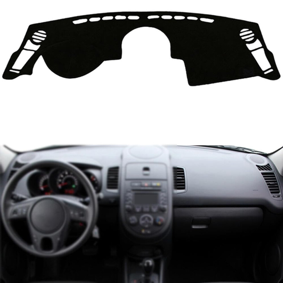 Dashboard Cover For Kia Soul 20102013 Lhd, Nonslip Dash Mat With Sunlight Protection And Precise Fit Blue 9092120343281