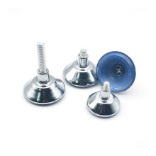 Replacement Table Legs Set of 4, Adjustable Iron Furniture Legs for Sofa Cabinet , NonSlip Base