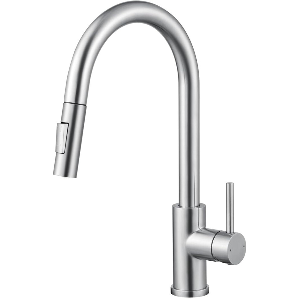 304 Stainless Kitchen Tap, Kitchen Mixer Tap With 360 Swivel Spout, 2 In 1 Pull Out Sprayer 4712389705617