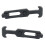 2 Pack Rubber Draw Latch 6.3 Inch T Handle Latch with Screws for Toolbox Boat Hatch Secure Closure Black 1