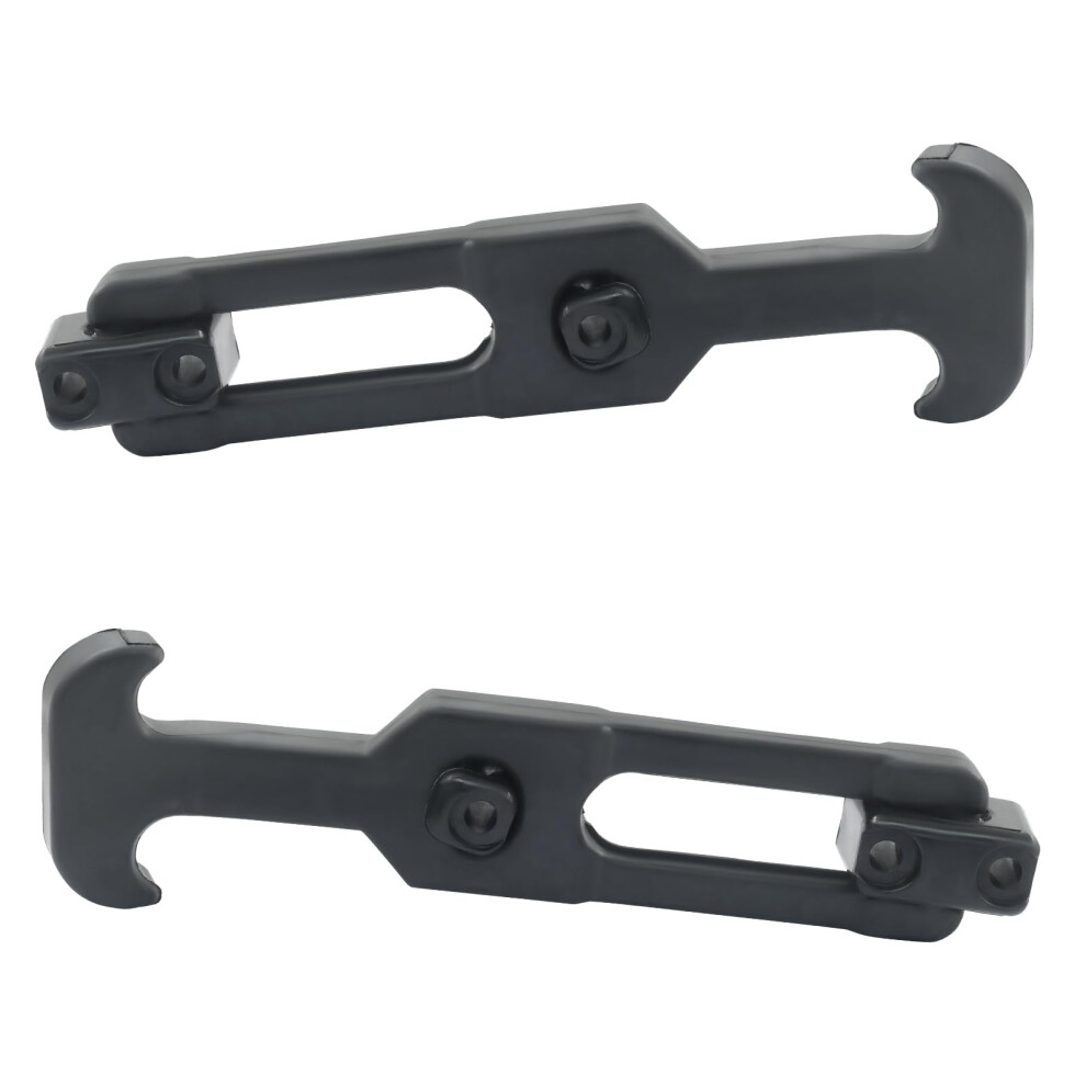 2 Pack Rubber Draw Latch 6.3 Inch T Handle Latch With Screws For Toolbox Boat Hatch Secure Closure Black 9771547717577
