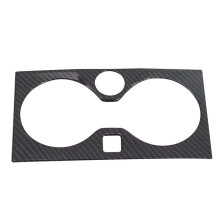 Carbon Fiber Cup Holder Trim Cover Interior Accessories Scratch Protection for BMW X5 G05 2019