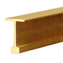 Brass Floor Transition Strip for Tile and Laminate, Durable Scratch‑Resistant Threshold Trim 100cm (10x16mm)