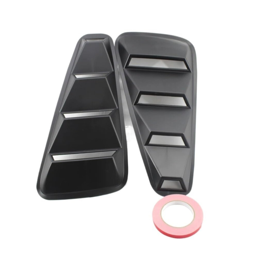 Matte Side Window Louvers For Ford Mustang 20052009 Coupe Rear Scoop Cover Sporty Exterior Upgrade Black 9330225184942