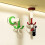 Under Cabinet Rotatable Hook 360 Foldable SelfAdhesive Utensil Holder SpaceSaving Organizer Red 3