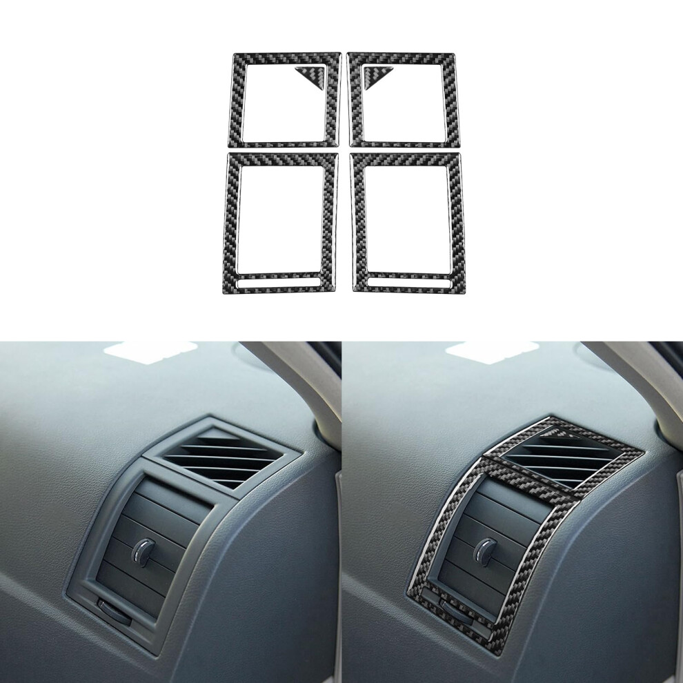 Carbon Fiber Interior Trim For Chrysler 300 300C 2005Â2007, Side Ac Vent Cover With Easy Adhesive Installation 9073542863762