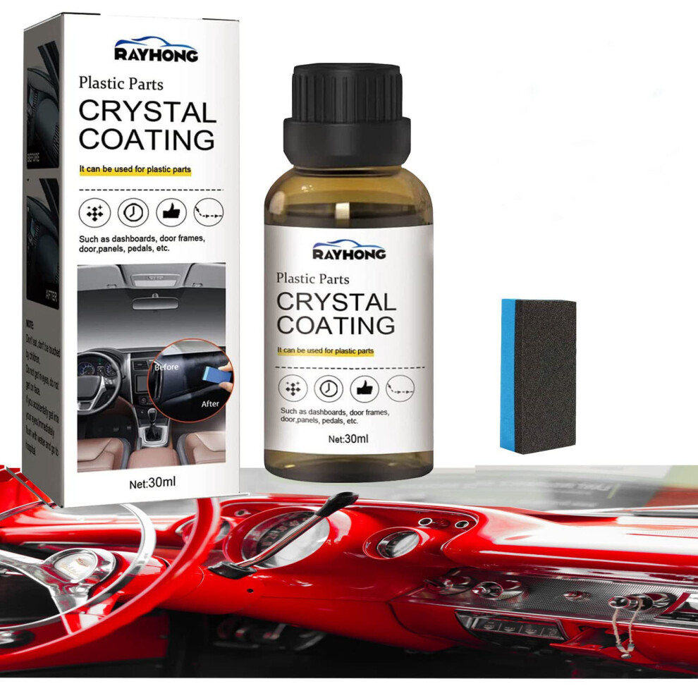 Car Plastic Restorer 30Ml Â Longlasting Gloss Finish Nano Crystal Coating For Interior And Exterior Trim 9073542863786