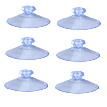 50pcs Clear PVC Suction Cups without Hook for Glass Windows Aquarium and Home Decor
