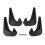4PCS Universal Mud Flaps Efficient Mud Blocking No Drilling Splash Guards Black for Car Truck SUV 1