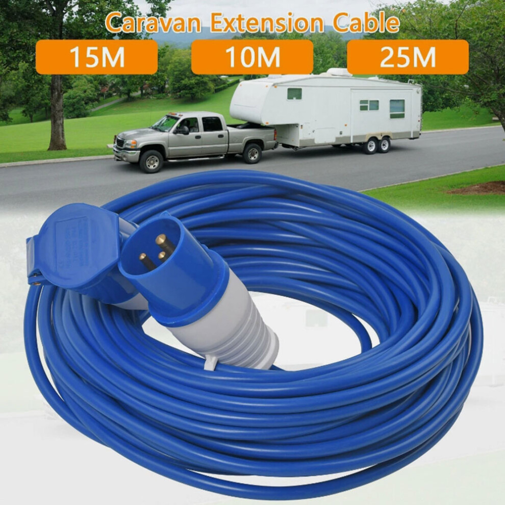 15M Waterproof Camping Caravan Motorhome Electric Mains Hook Up Cable 771700663511