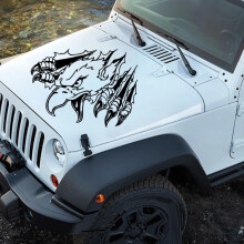 Large Red Eagle Car Decal Vinyl Sticker, Weatherproof PVC Design, Removable PaintSafe Adhesive