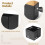 Mailbox Post Base Cover Kit 2 Sets, Adjustable Iron Protector for 3.3–6 Inch Square Posts, Weather‑Resistant Durable Finish 2