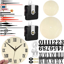 Torque Silent Quartz Clock Movement Replacement Kit for DIY Wall Clocks with Hands and Faces