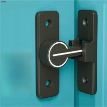 Heavy Duty Sliding Door Bolt Latch, Luminous Interior Lock for Room Doors, 90/180 Dual Install, Beige