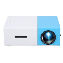 Mini Projector 1080P Full HD with Remote Control, 80 Inch Adjustable Screen for Home and Travel (US Plug)
