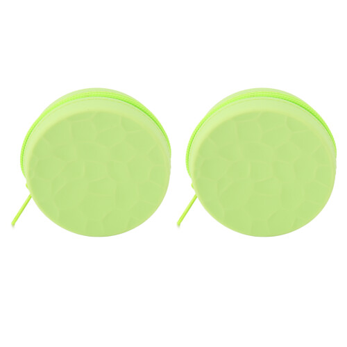Silicone Earbuds Case 80x80x34mm Green, 2pcs