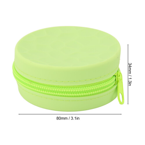 Silicone Earbuds Case 80x80x34mm Green, 2pcs 1