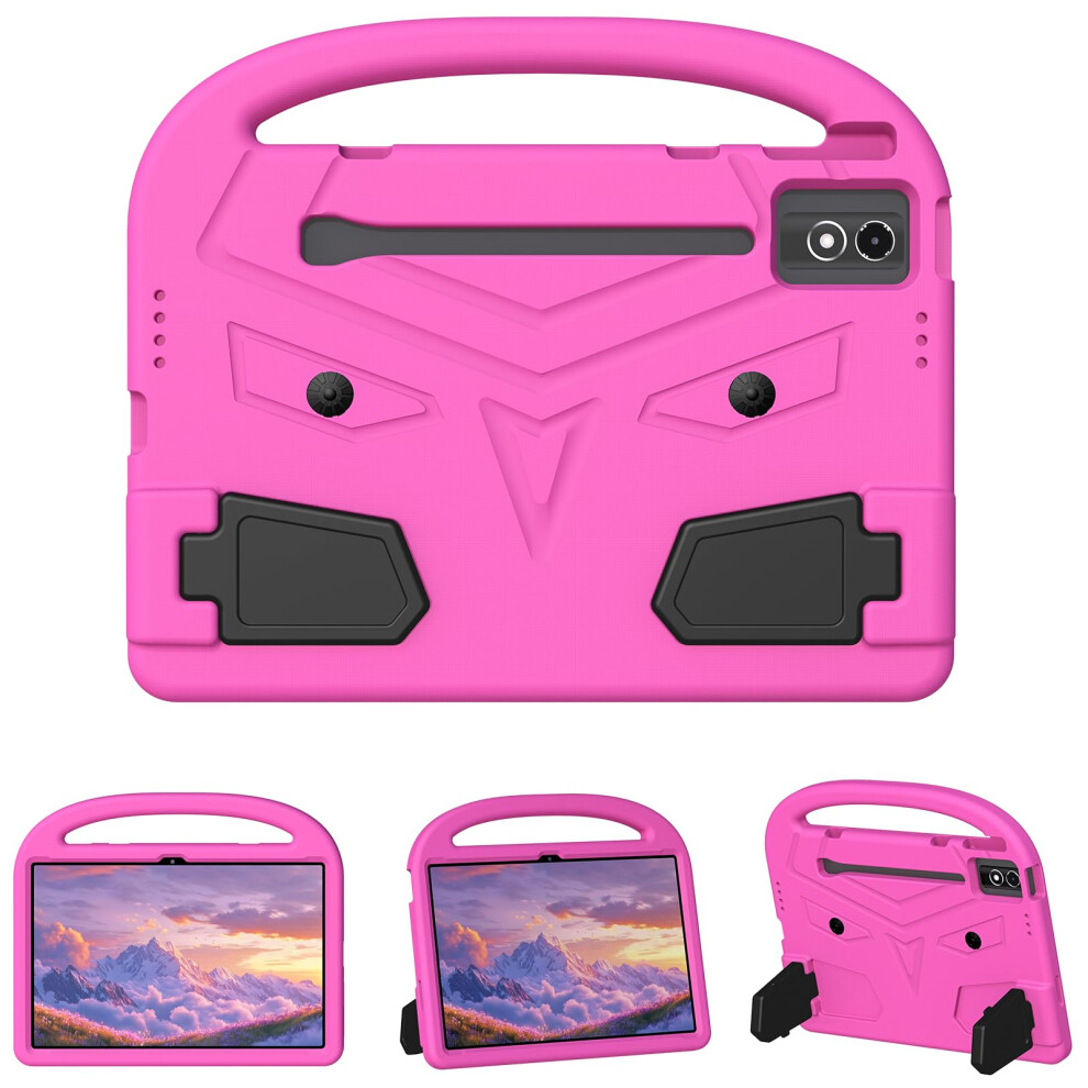 Kids Tablet Case For Lenovo Xiaoxin Pad Pro 12.7 Inch, Shockproof Eva Cover With Handle And Kickstand Red 9330225185741
