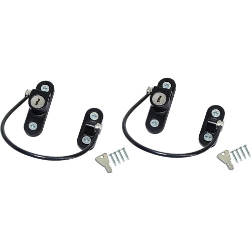 Lockable Window Restrictor Lock with Key for Child Safety, Durable Metal Security Lock (3 Styles)