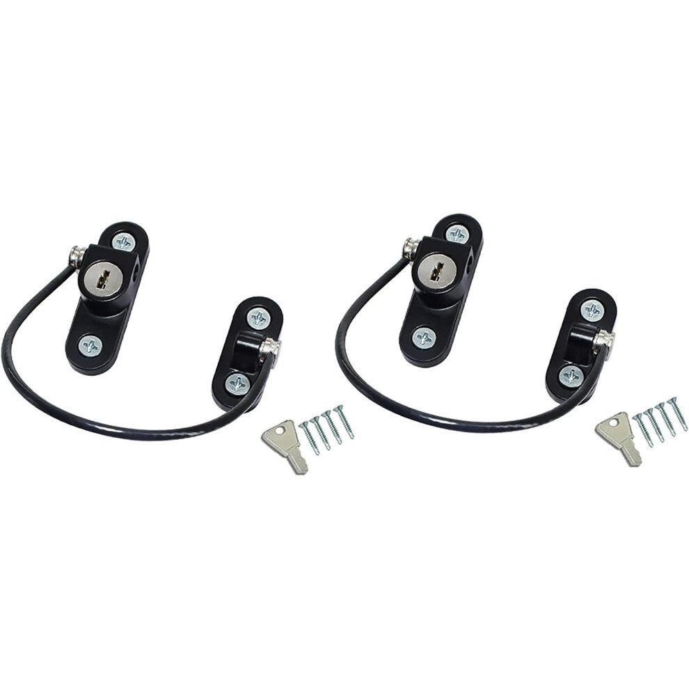 Lockable Window Restrictor Lock With Key For Child Safety, Durable Metal Security Lock (3 Styles) 9330225185833