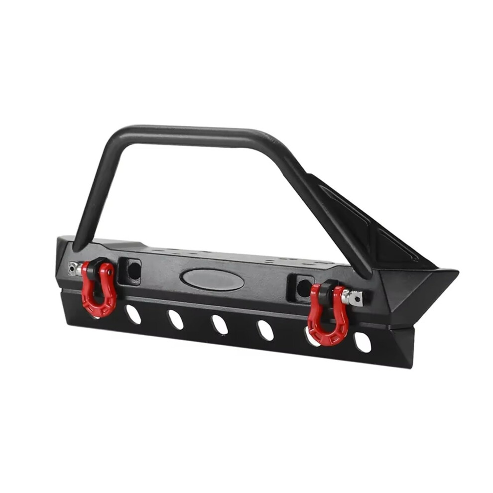 Metal Rc Front Bumper With Lights For 1/10 Rc Crawler Trx4 Scx10 Defender Durable Upgrade 9771547718802